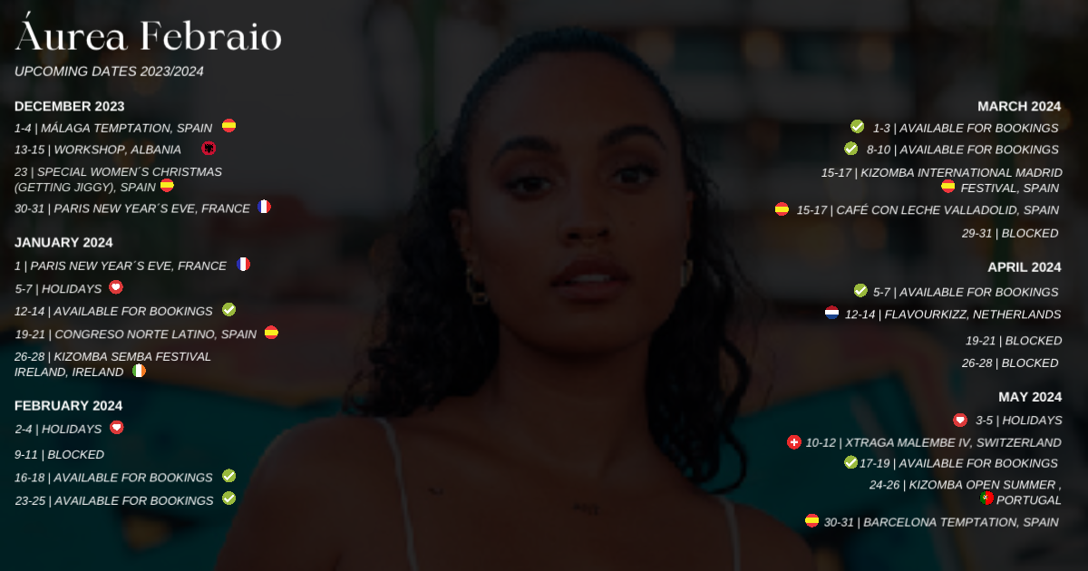 Upcoming Dates